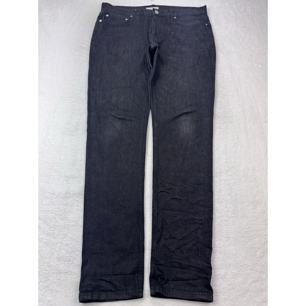Five Four Jeans Men 34x33 Black Straight Newington Slim Denim